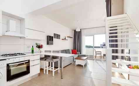 One-bedroom new furnished duplex in a coastal complex