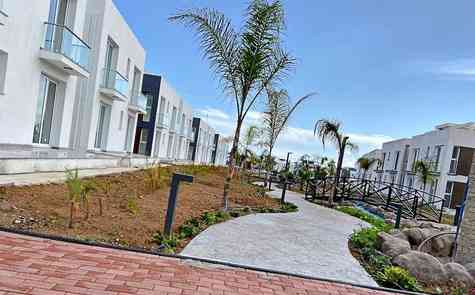 Luxury two bedroom apartments in a resort complex with a beach