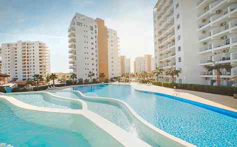 3 bedroom apartments in complex 600 meters from a sandy beach