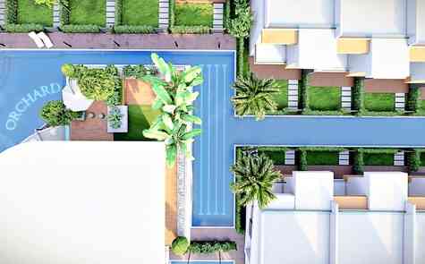 Two bedroom apartments with private garden and penthouses near Salamis