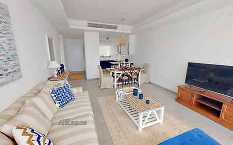 Three bedrooms apartments on the first floor and penthouses in a complex on the first coastline