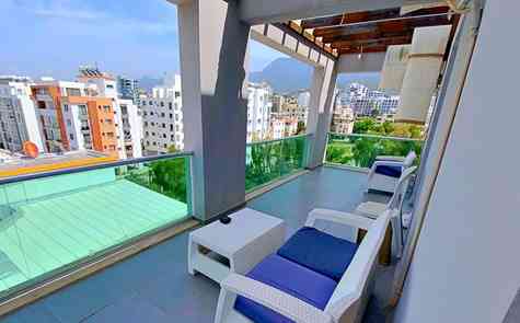 One bedroom apartment with a large terrace in Kyrenia