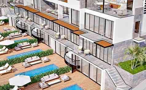 Luxurious penthouses, duplexes and triplexes on the first line