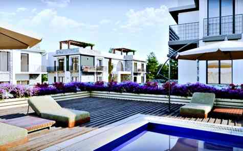 Garden apartments and penthouses in a sour complex in Catalkoy