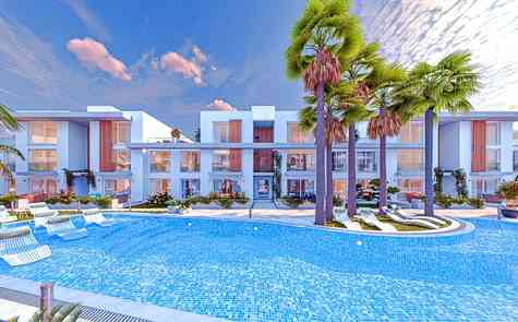 1 + 1 apartments and loft apartments  1+2 in a modern complex near the beach and the city