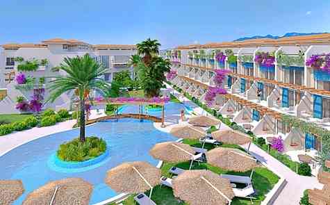 Garden apartments and lofts 1 + 1 and 2 + 1 in a luxury complex with infrastructure on the beach