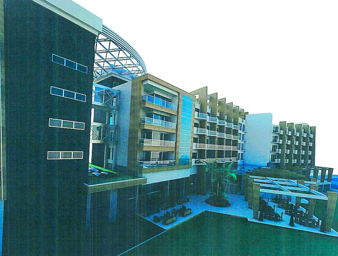 An unfinished hotel and casino by the sea for sale