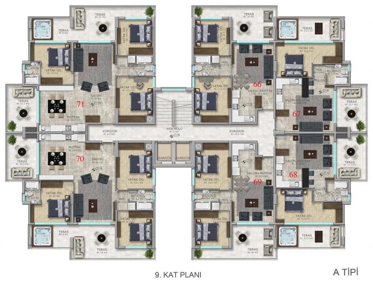 Apartments of various layouts - affordable price and excellent quality!