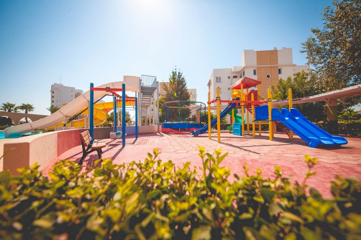 One-bedroom apartments in a gated development