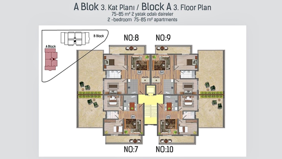 Apartments in the heart of Famagusta, 2+1