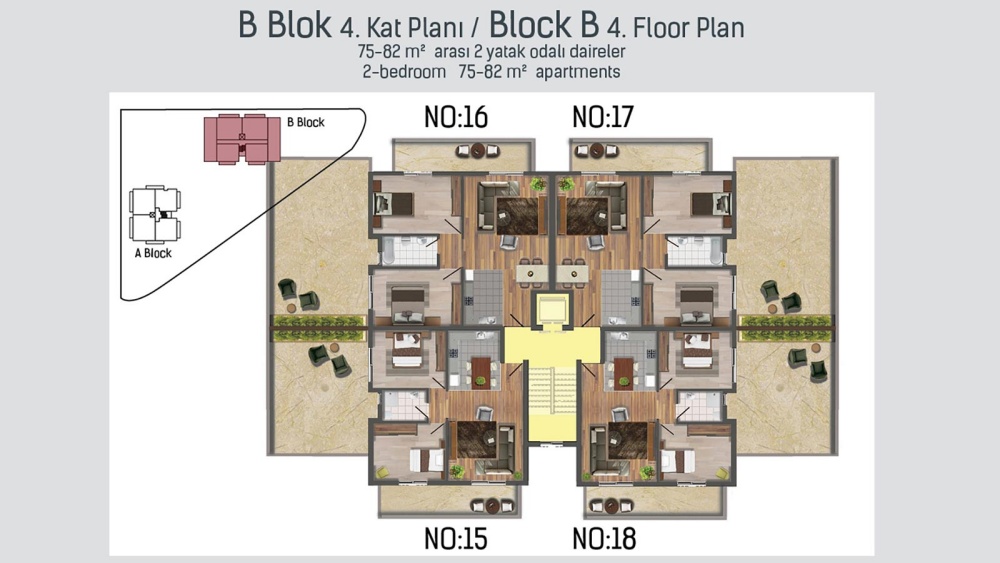 Apartments in the heart of Famagusta, 2+1