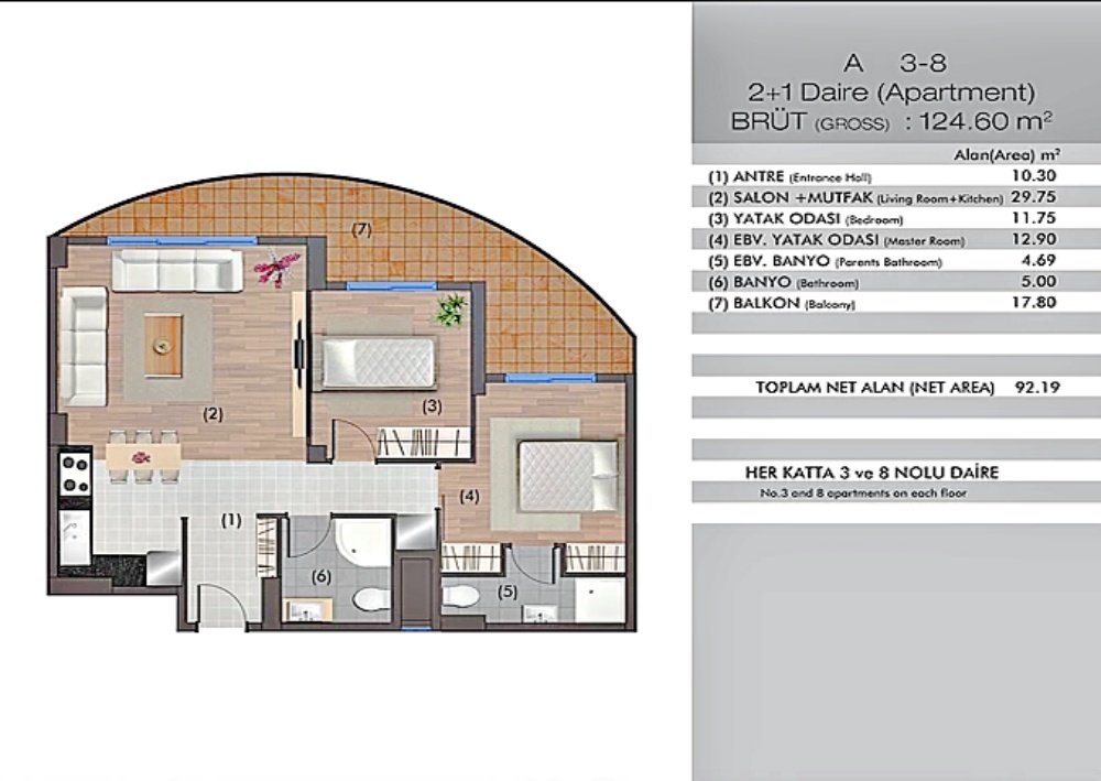 Two-bedroom apartments in a unique development - enjoy every minute of my life!