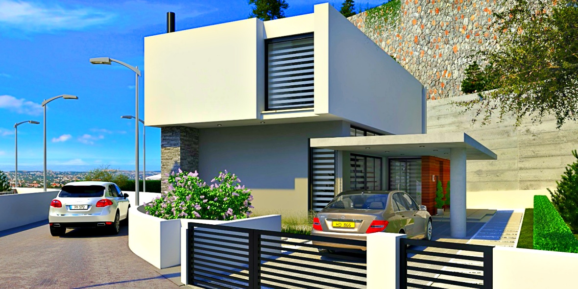 Luxury Villas in Bellapais, 4 Bedrooms, with the pool