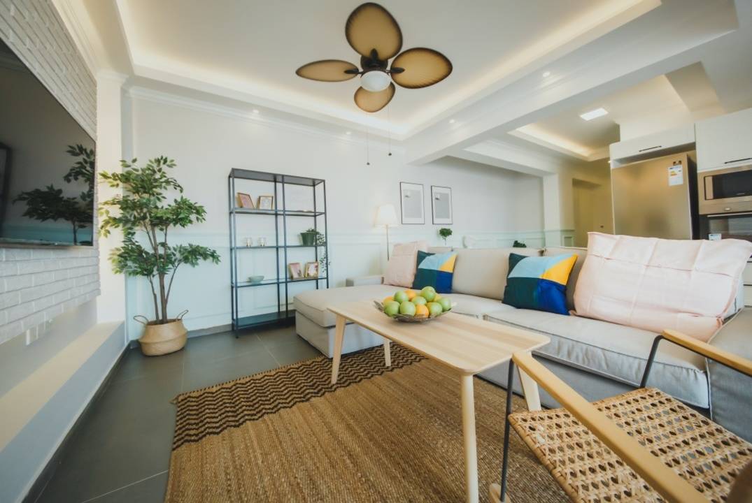 3 room apartments in a complex 600 meters from the sandy beach on the fourth+  floor