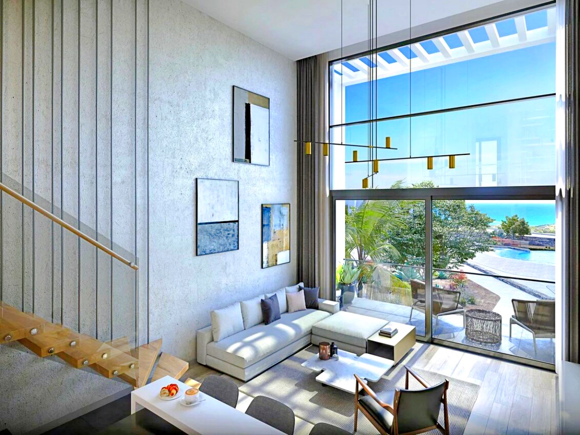 Two bedroom loft penthouse in a luxury beachfront complex 