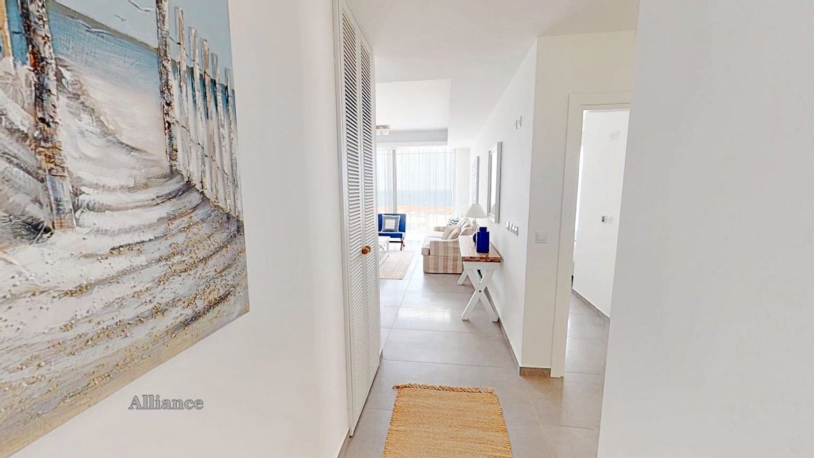 Three bedrooms apartments on the first floor and penthouses in a complex on the first coastline