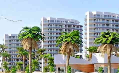 Apartments in a resort complex on the beach, all infrastructure