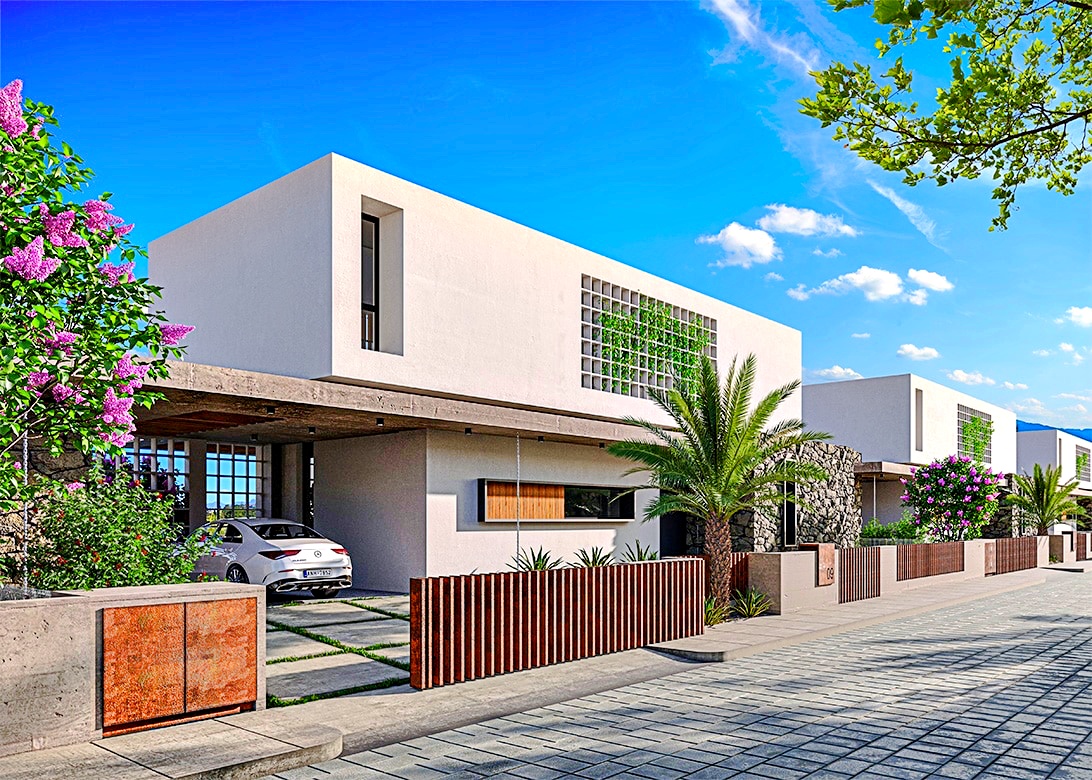 Luxury 4 + 1 villas in Bellapais, the latest construction technologies