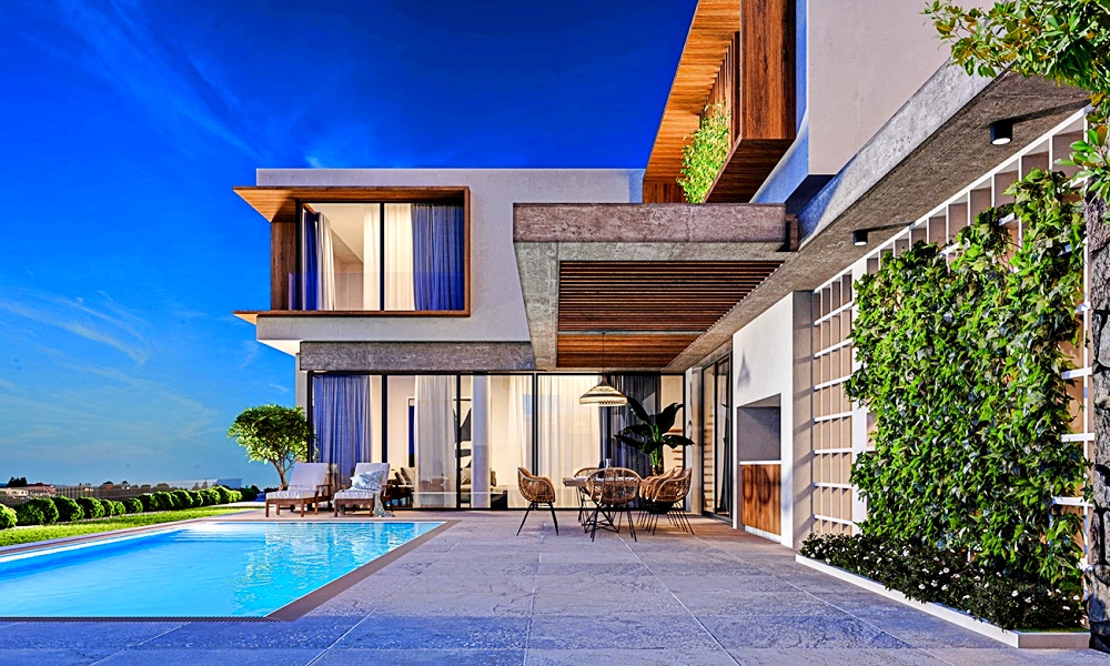 Luxury 4 + 1 villas in Bellapais, the latest construction technologies