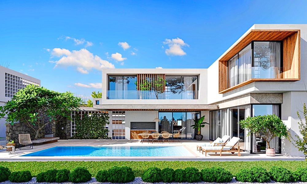 Luxury 4 + 1 villas in Bellapais, the latest construction technologies