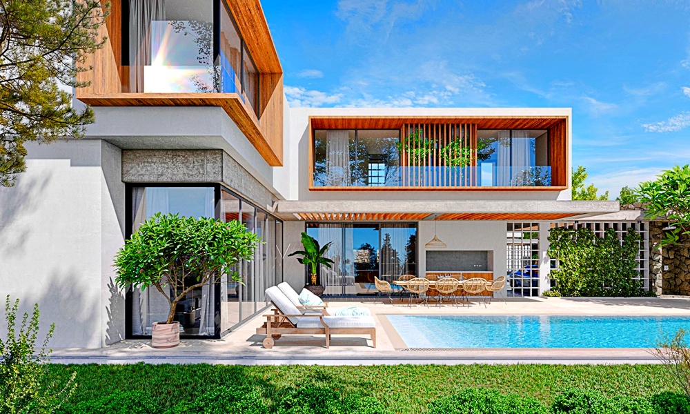 Luxury 4 + 1 villas in Bellapais, the latest construction technologies