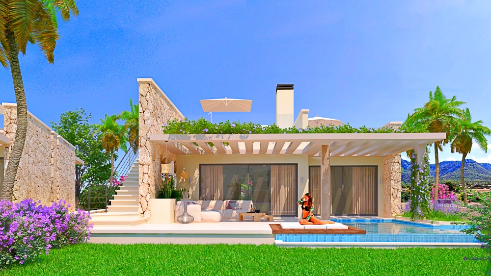 Exclusive bungalow on the first line of the sea