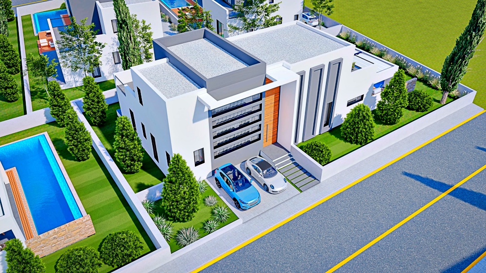 Great design, convenient location, villa in Yeni-Bogazyci