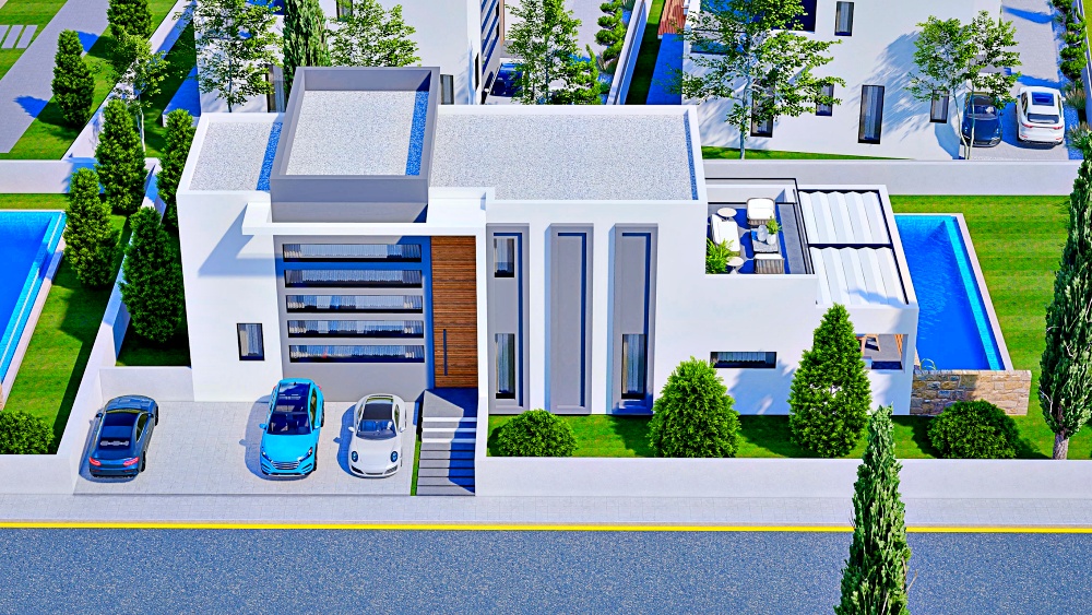 Great design, convenient location, villa in Yeni-Bogazyci