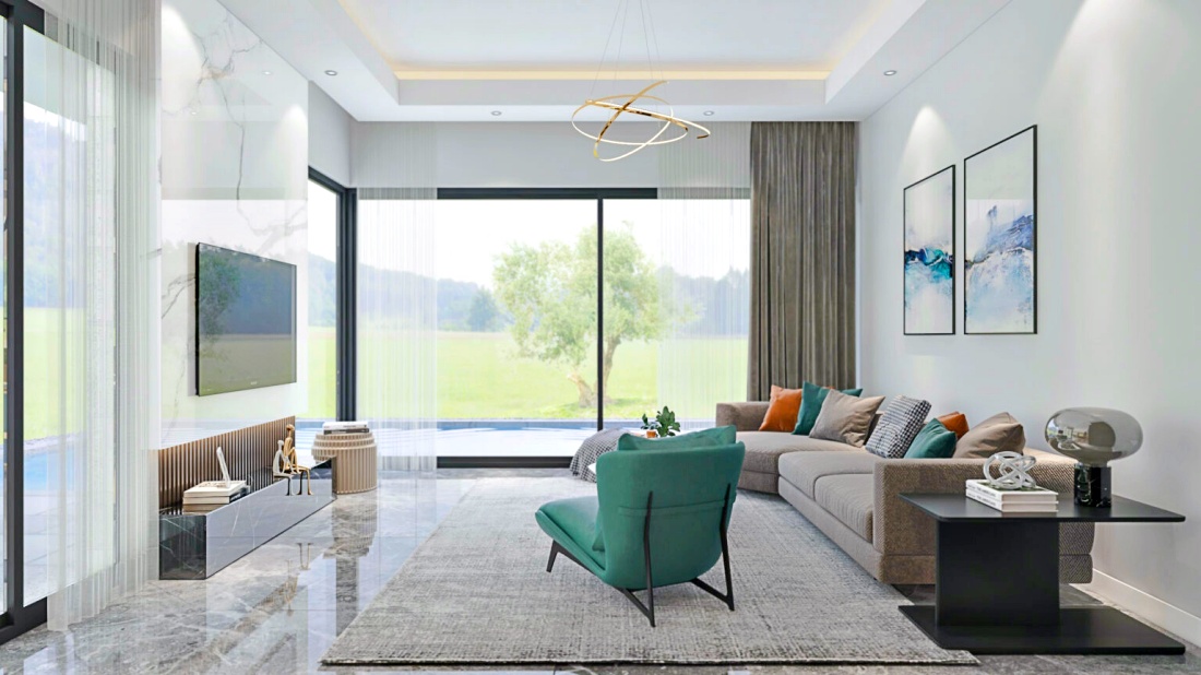 Luxury villas in Edremid, 3+1, plot selection
