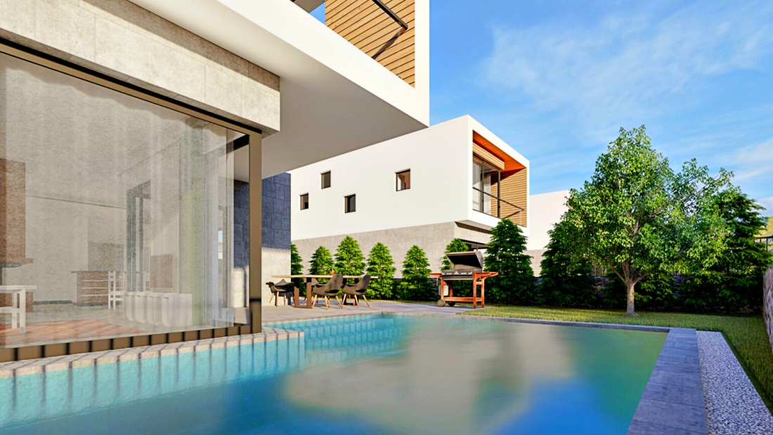 Luxury villas in Edremid, 3+1, plot selection