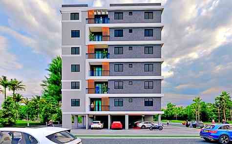 Three-room apartments in a separate building near Long Beach