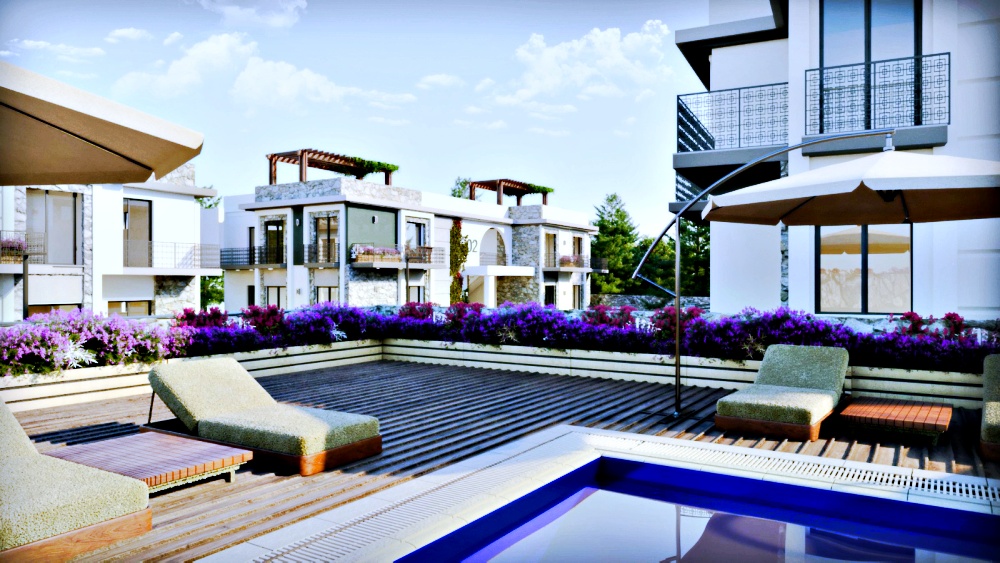 Penthouses in a beautiful complex in Catalkoy