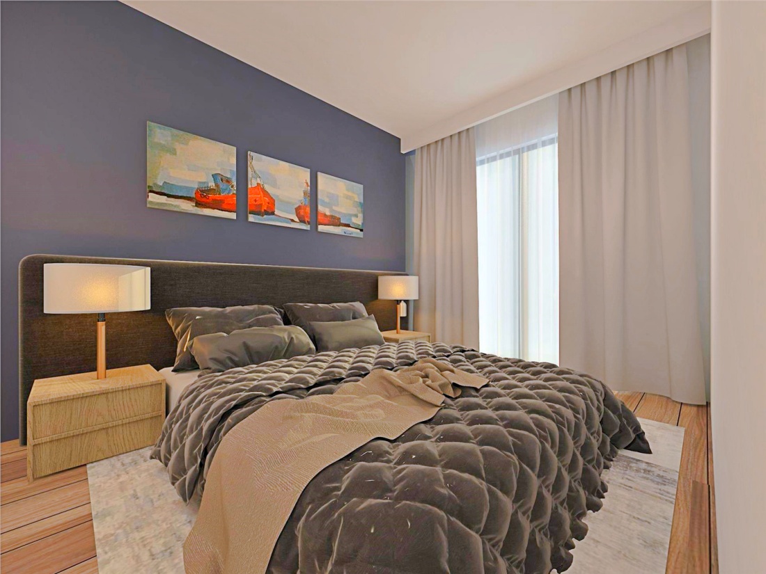 Three-room apartments in a new complex in the center of Alsancak