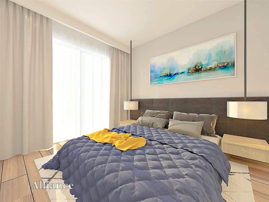 Three-room apartments in a new complex in the center of Alsancak