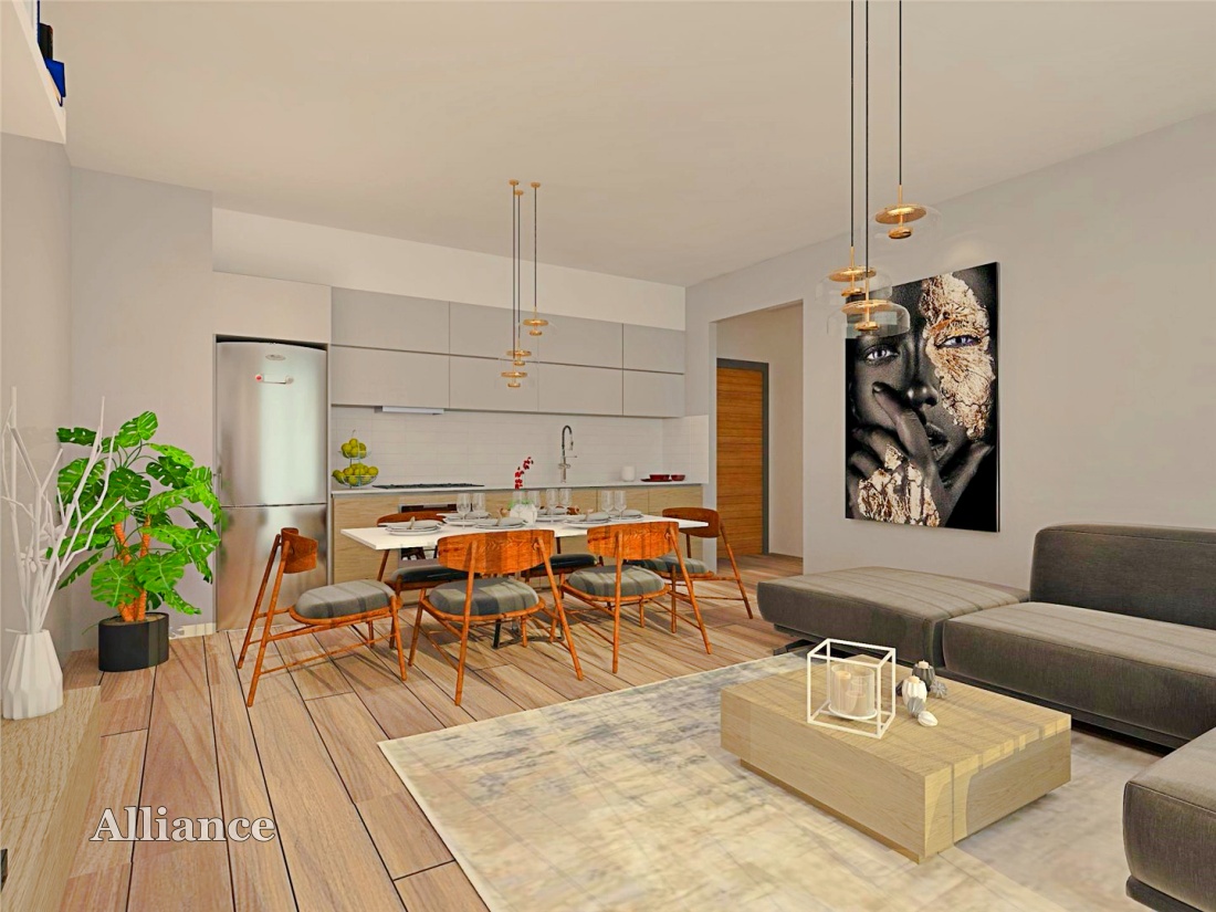 Three-room apartments in a new complex in the center of Alsancak