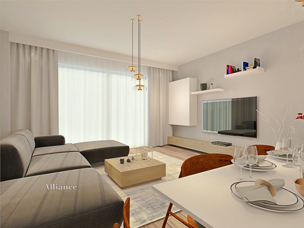 Three-room apartments in a new complex in the center of Alsancak
