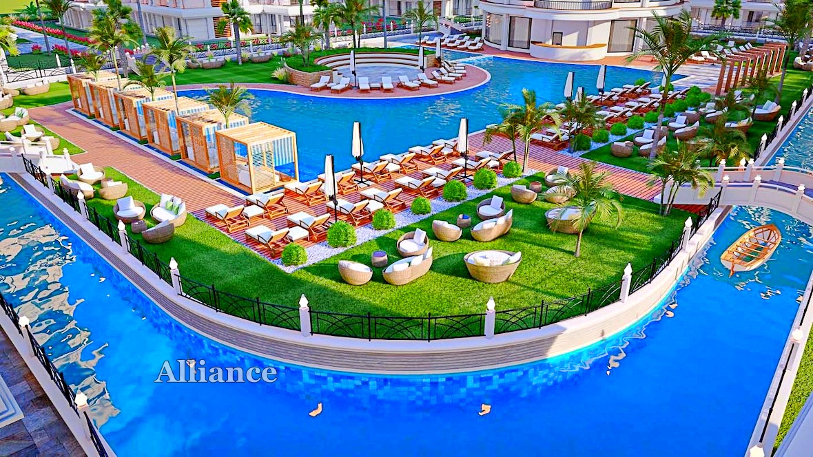 Two bedroom apartments in a gated complex near the sea, Italian project