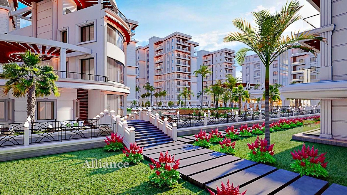 Two bedroom apartments in a gated complex near the sea, Italian project