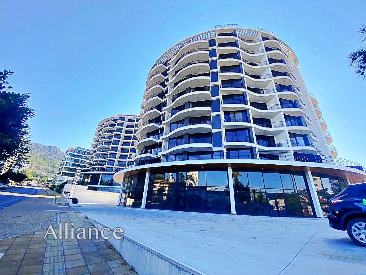 Apartments of different layouts in a modern complex in Kyrenia