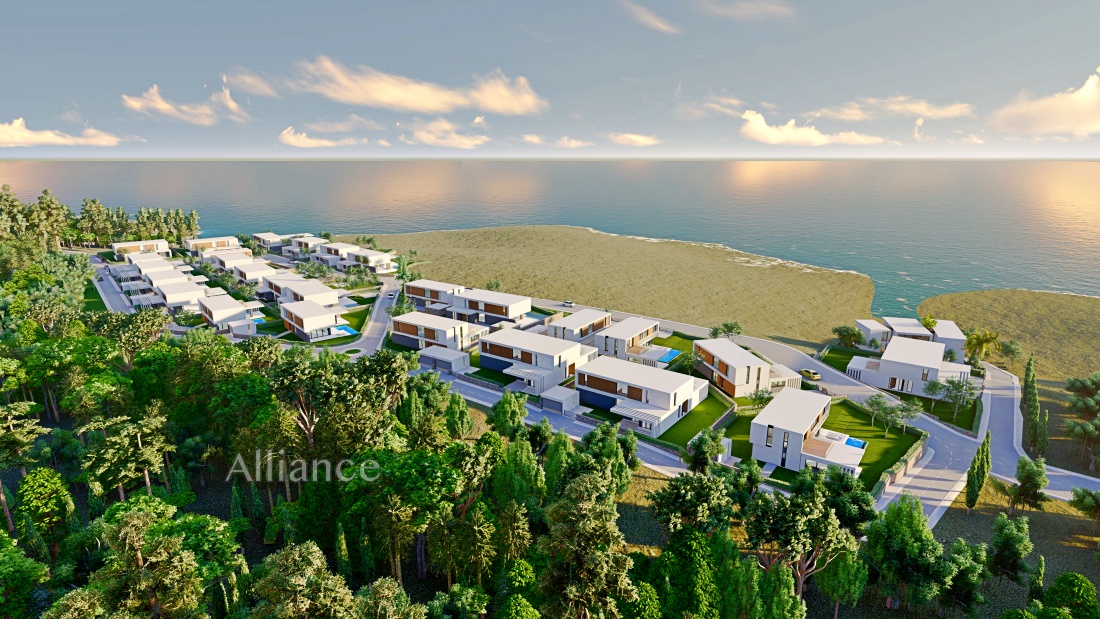 Villa 4 + 1 in a unique complex in Catalkoy on the beach!