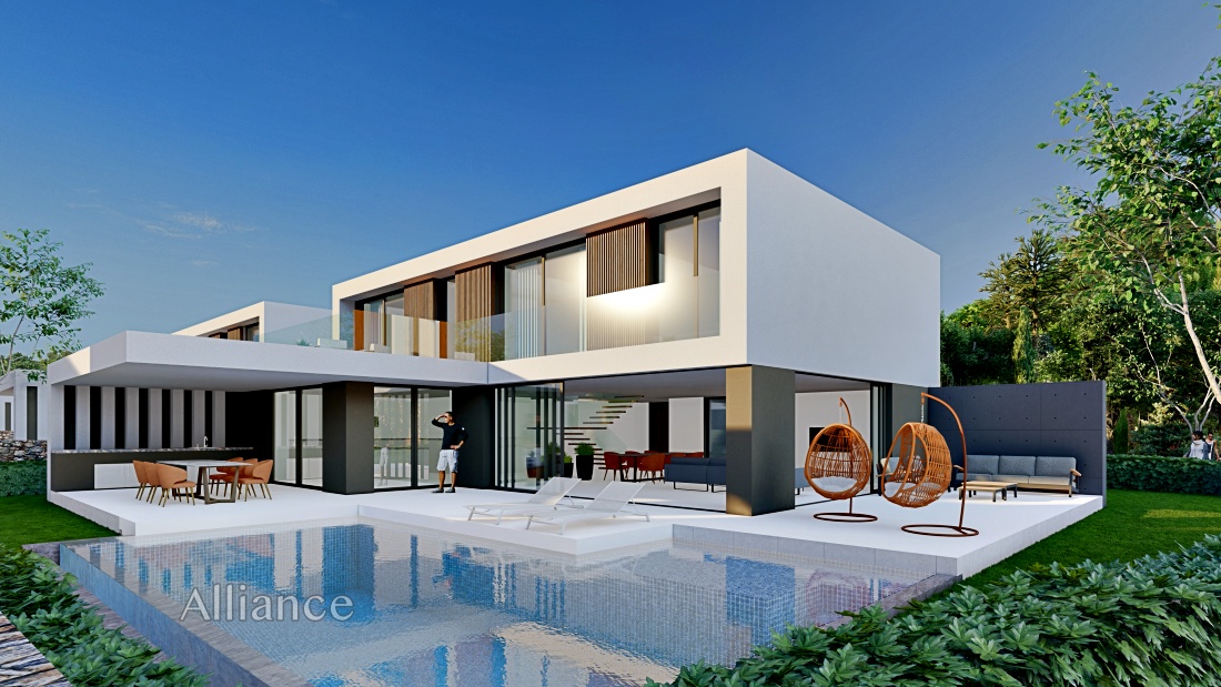 Villa 5 + 1 in a unique complex in Catalkoy on the seashore!