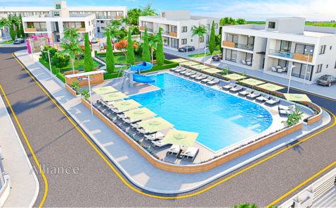 Apartments in a modern residential complex in Yenibogazychi