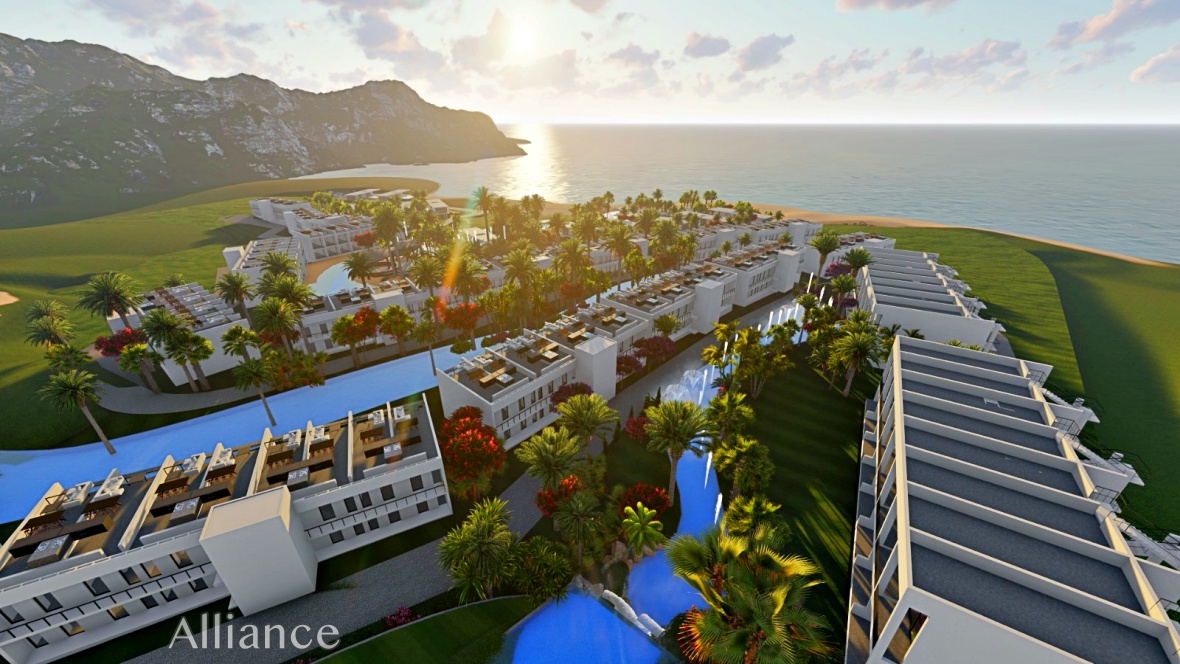 One-bedroom apartments in a complex on the sea, the best investment opportunity!