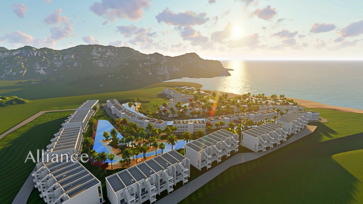 Luxury villas on the first coastline in a gated complex