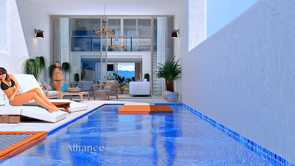 Two bedroom penthouse with private pool