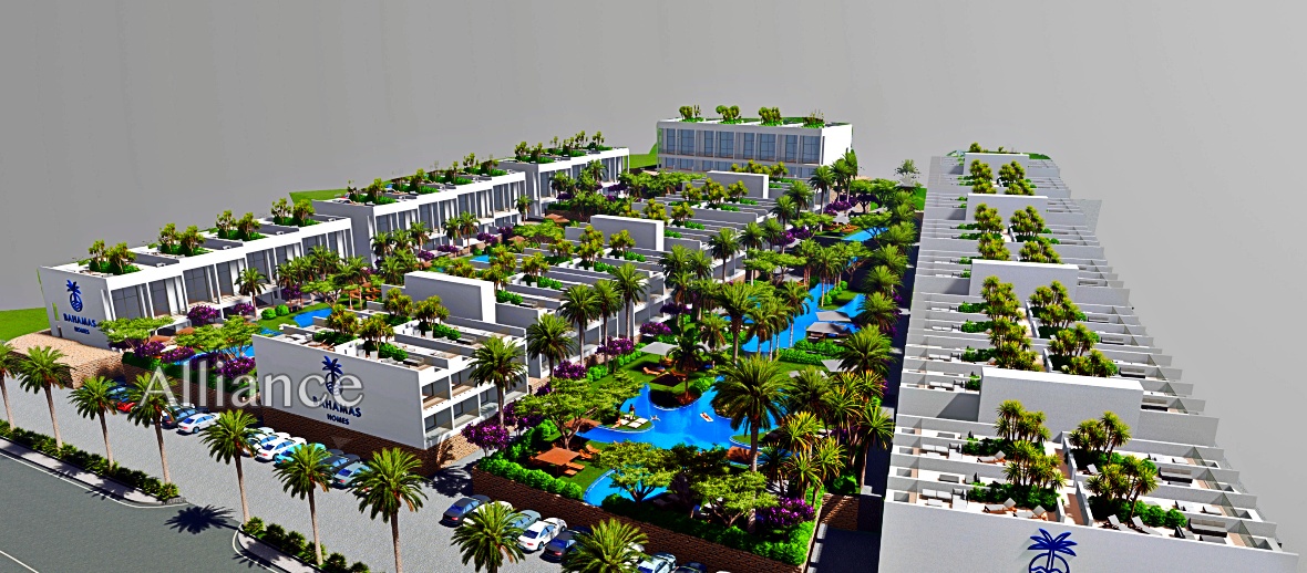 Luxury villas on the first coastline in a gated complex