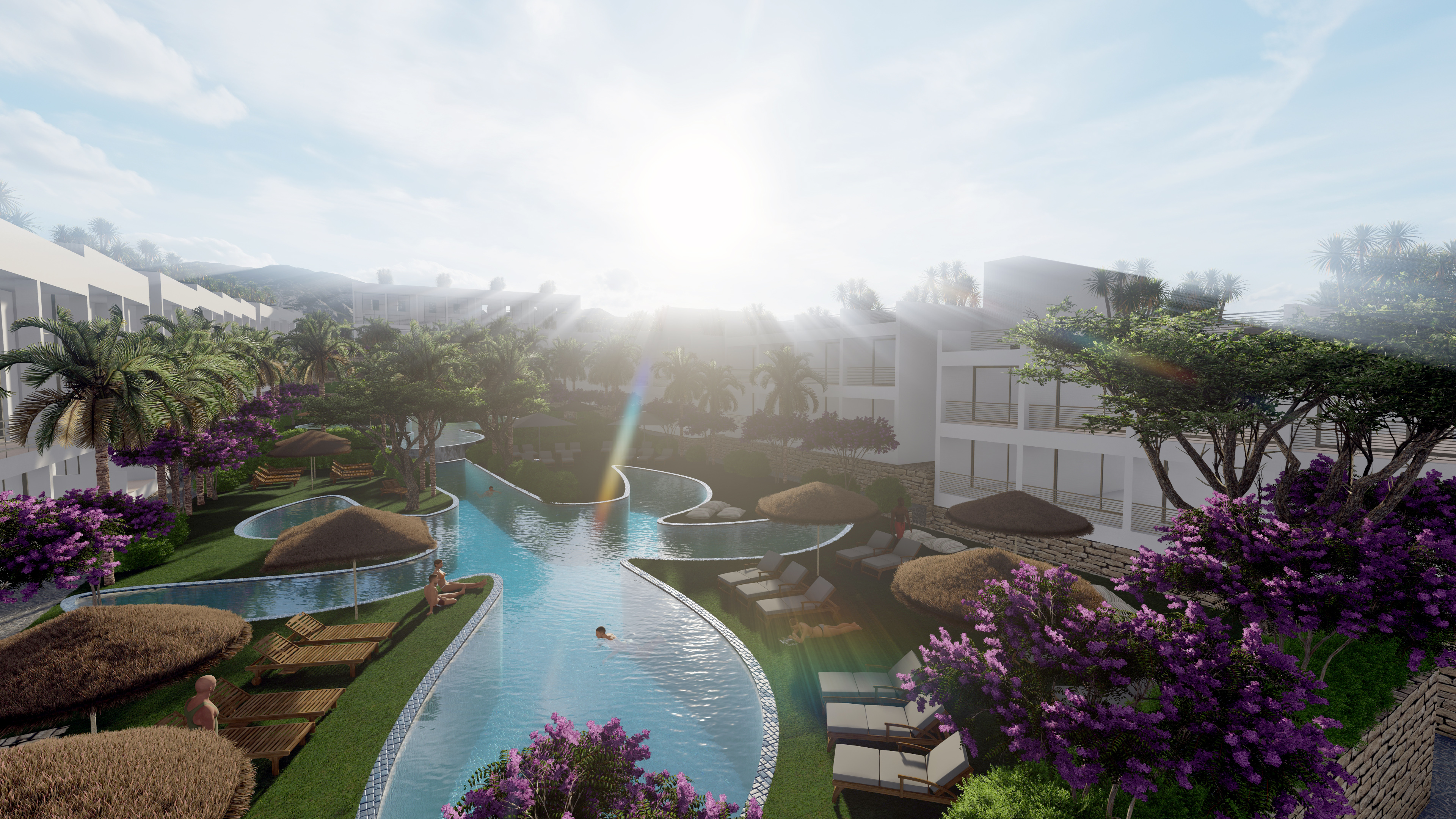 Luxury villas on the first coastline in a gated complex