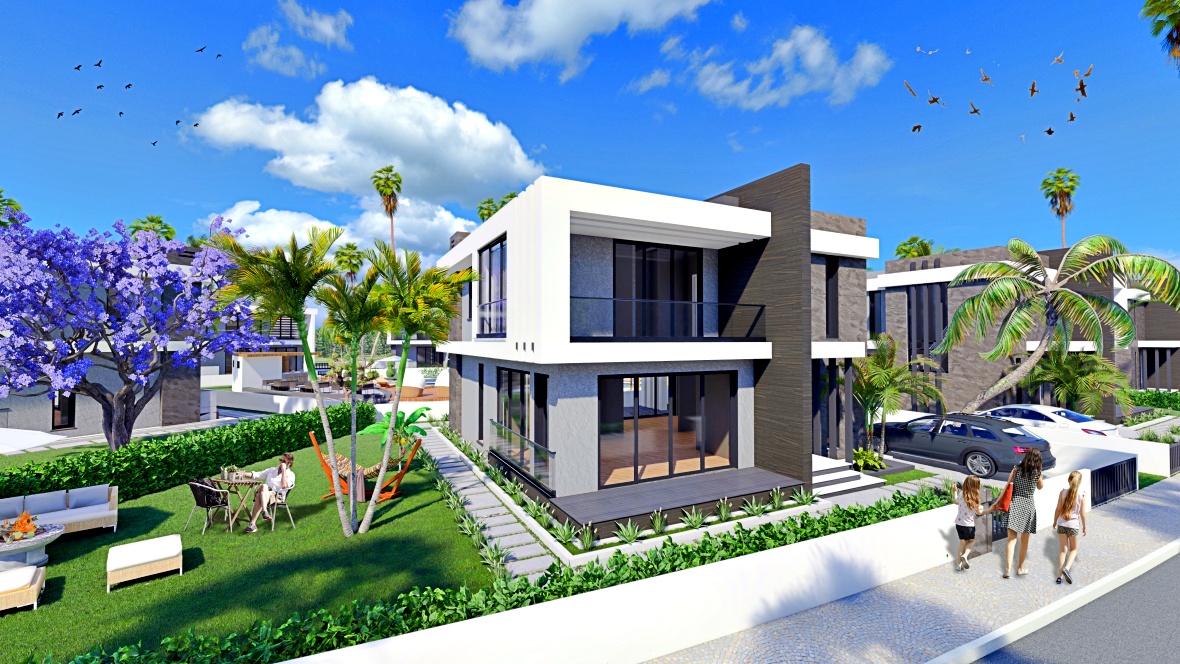 Villas with 3 and 4 bedrooms near the city of Famagusta