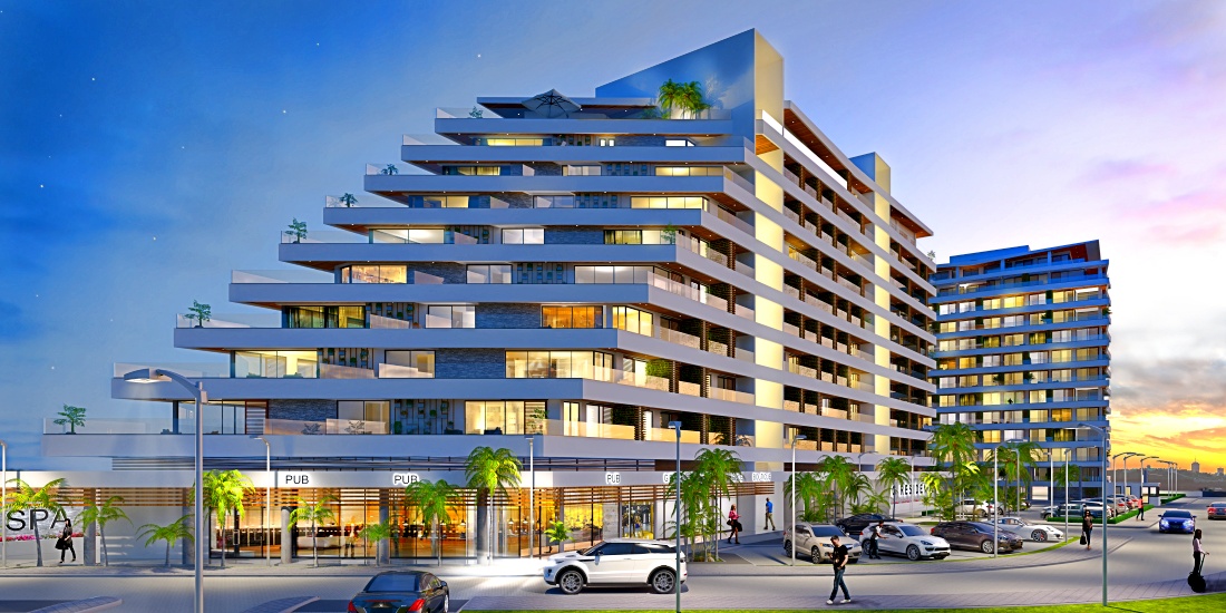 Apartments 2+1  in a new complex with the most modern infrastructure, 250 metres from the beach