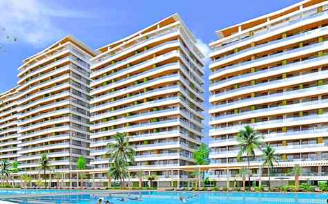Apartments 2+1  in a new complex with the most modern infrastructure, 250 metres from the beach